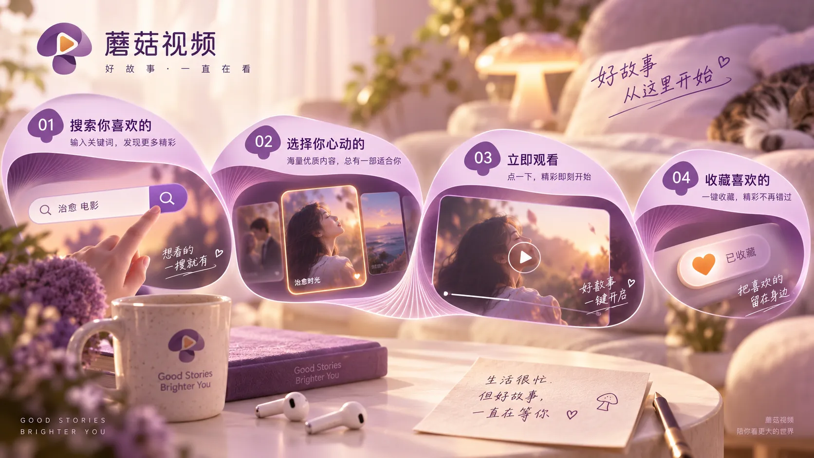 家庭屏幕观看影视作品的场景